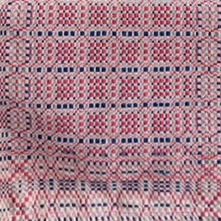 Smithfield Red Blue Tan Table Square - 34"