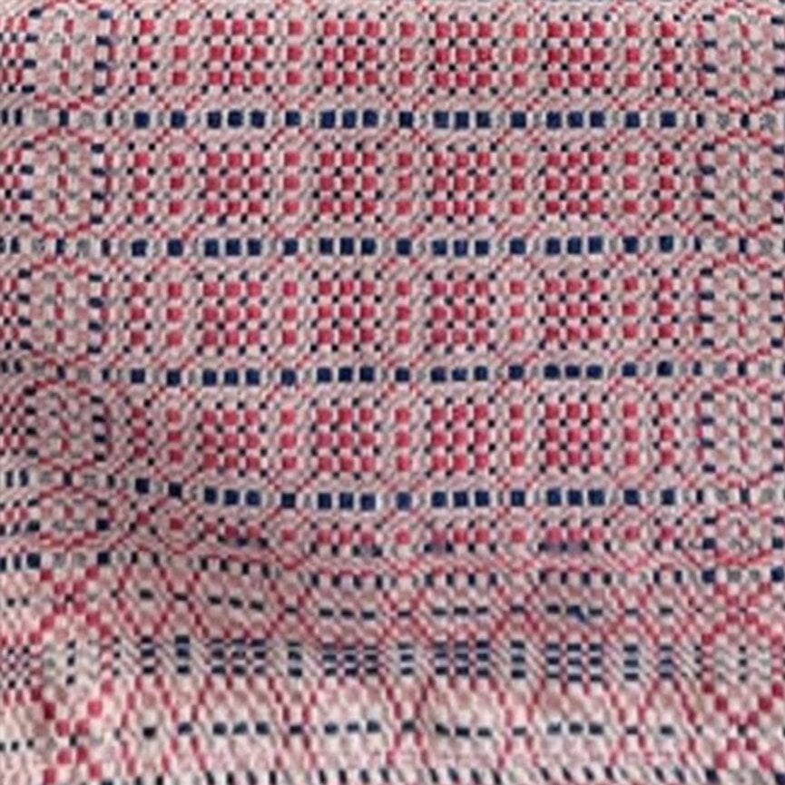 Smithfield Red/Blue/Tan Table Square - 34"