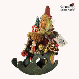 Krisnick Rocking Horse Santa with Toys