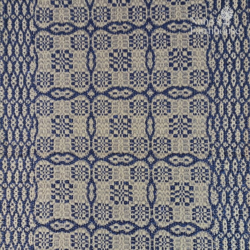 Saratoga Short Runner Navy Tan - 14" x 32"