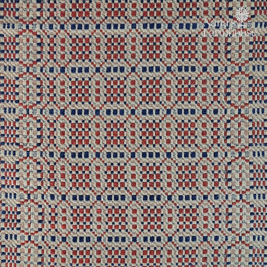 Smithfield Red Blue Tan Short Runner - 14" x 32"