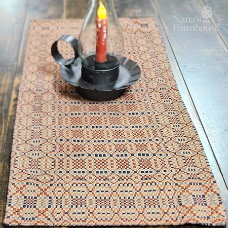 Smithfield Red Blue Tan Short Runner - 32"