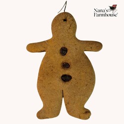 Dough Gingerbread Ornament - 6" x 4.5"