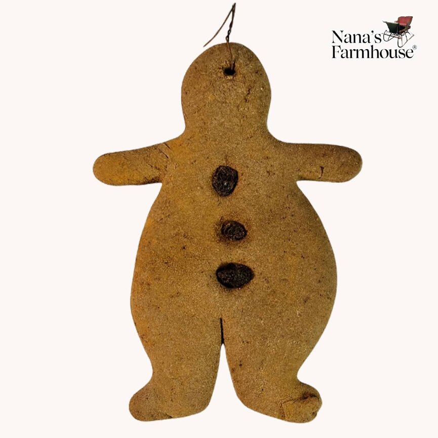 Dough Gingerbread Ornament - 6" x 4.5"