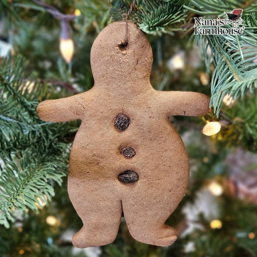 Dough Gingerbread Ornament - 6" x 4.5"