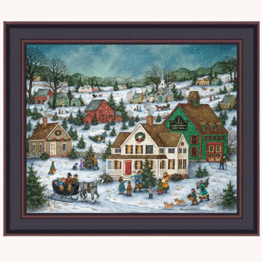 Christmas Tree Hill by Bonnie White - 16" x 20"