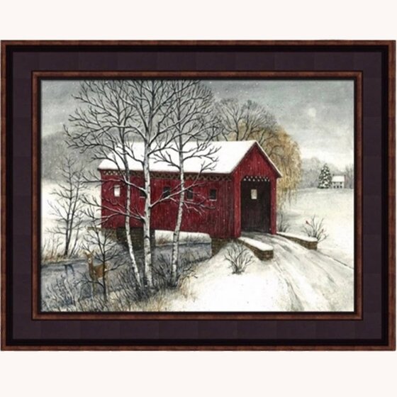 Covered Bridge Print by Bonnie Fisher