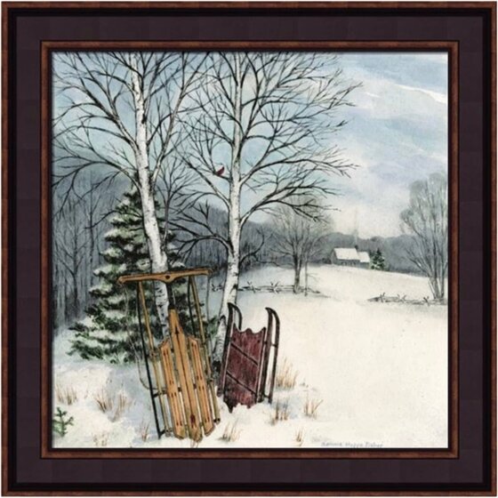 Long Day Sledding by Bonnie Fisher