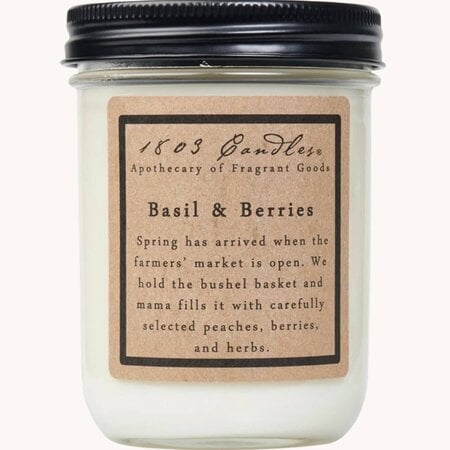 1803 Basil & Berries Candle
