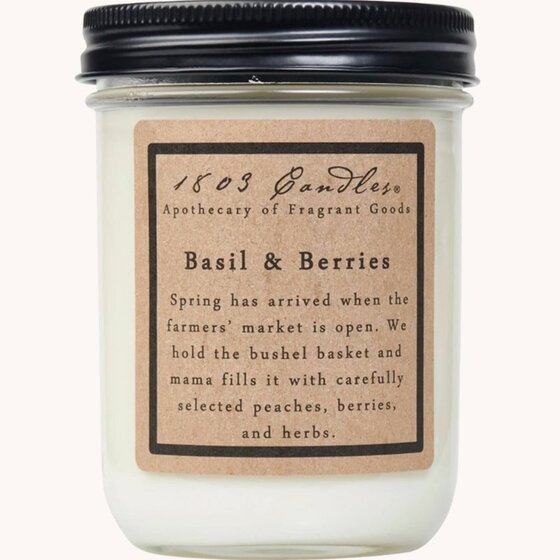 1803 Basil & Berries Candle