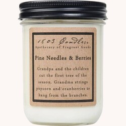 1803 Candle Pine Needles & Berries - 14oz