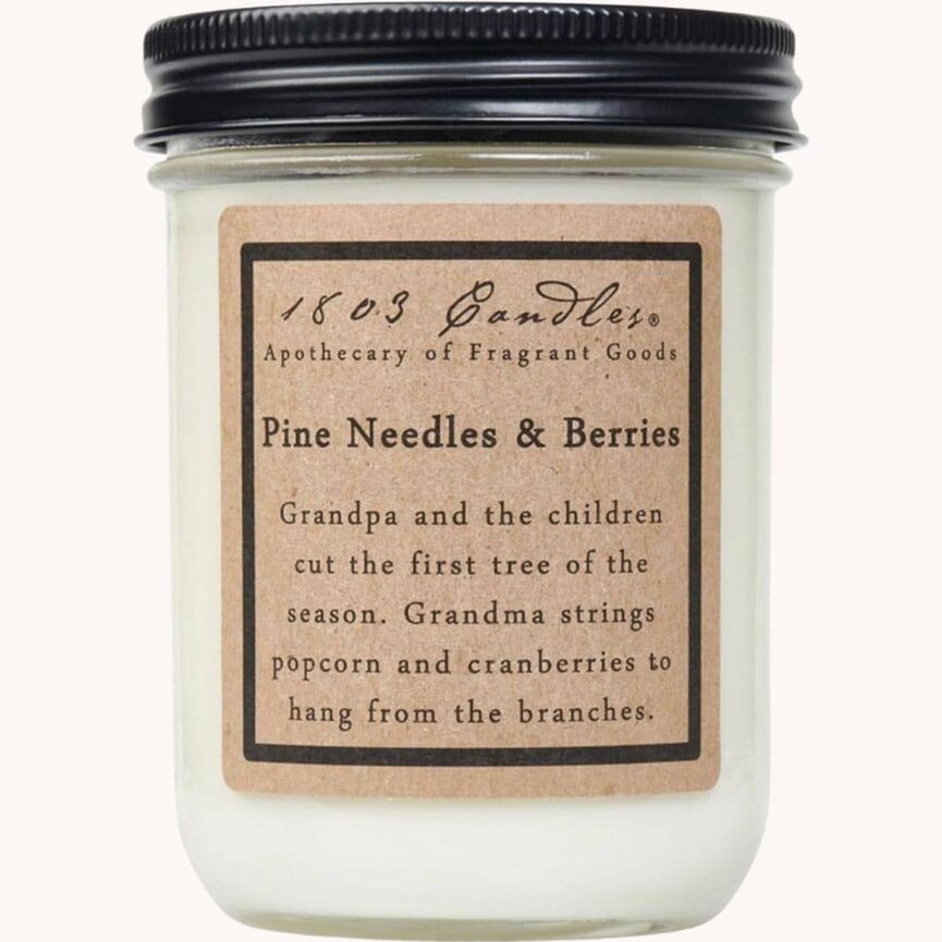 1803 Candle Pine Needles & Berries - 14oz