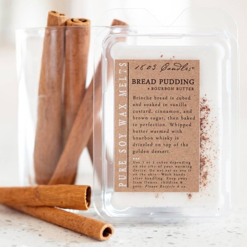 1803 Candles Bread Pudding + Bourbon Butter Soy Melter 4oz