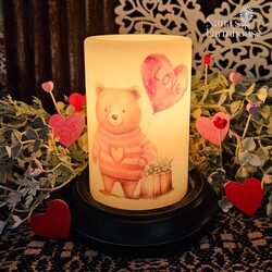 Barry Cute Valentine Candle Sleeve - Vanilla