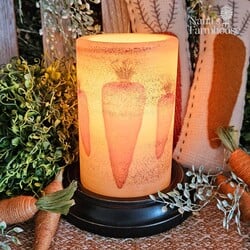 Spring Carrot Cluster Candle Sleeve - Brown Sugar