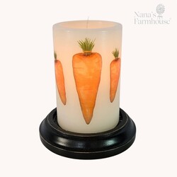 Spring Carrot Cluster Candle Sleeve - Vanilla