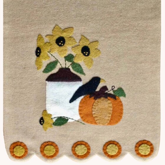 Fall Sampler Pumpkin Crow Table Runner