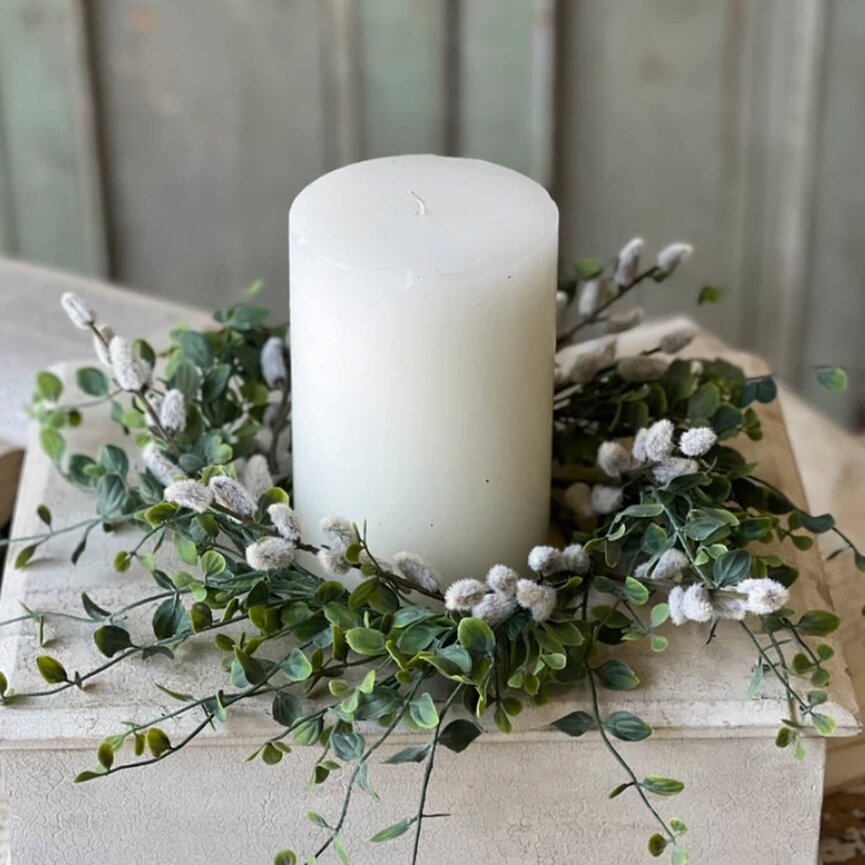 Wandering Willow Candle Ring 4.5 Ctr x  11 Dia