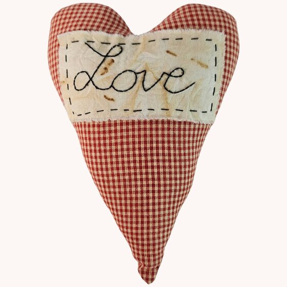 Love Heart Red Gingham Bowl Filler