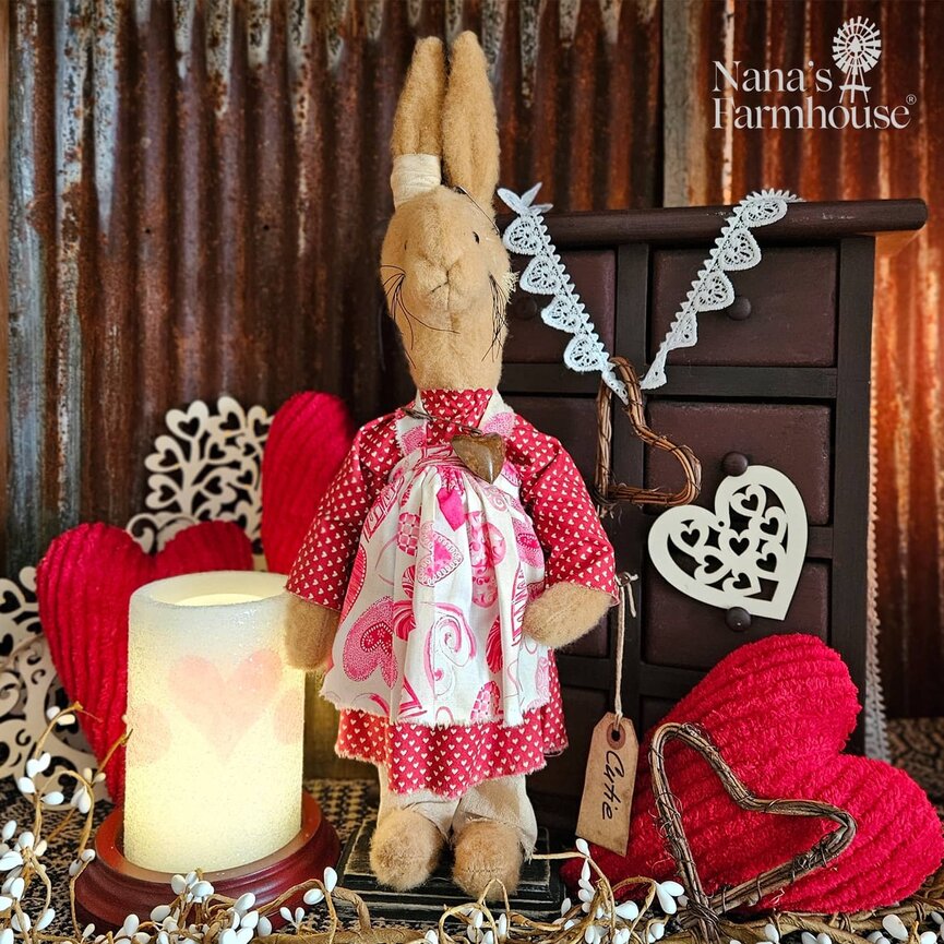 Cutie Girl Rabbit Doll - 19"