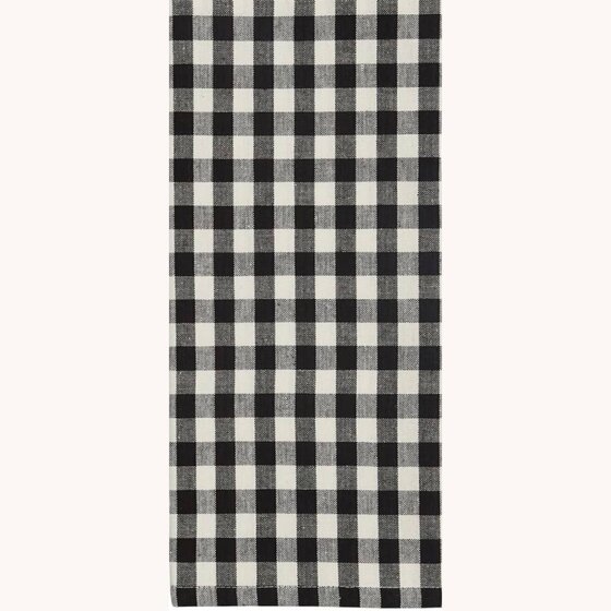 Black & White Check Dishtowel