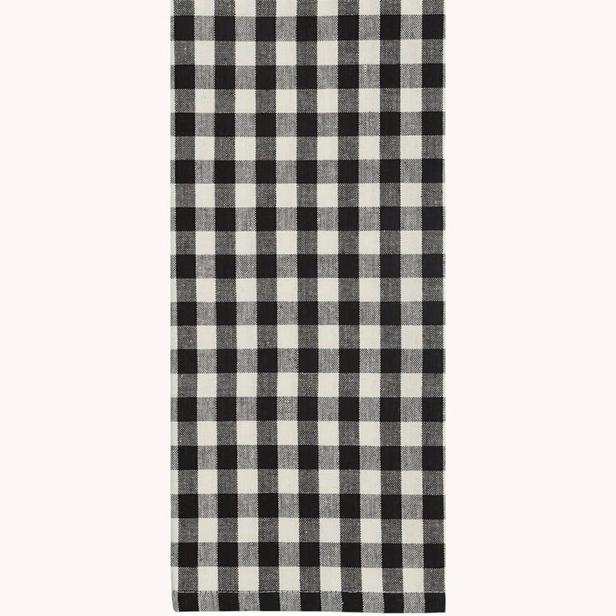 Black & White Check Dishtowel - 18" x 28"