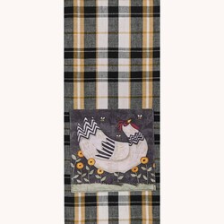 My Little White Hen Dishtowel - 18" x 28"