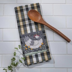 My Little White Hen Dishtowel - 18" x 28"