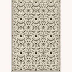 American Folk Art Museum Vintage Vinyl Floor Cloth Whig Rose