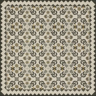 American Folk Art Museum Vintage Vinyl Floor Cloth Floral Quilt
