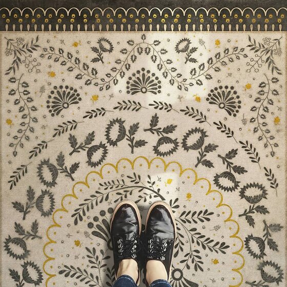 Williamsburg Vintage Vinyl Floor Cloth Cozens