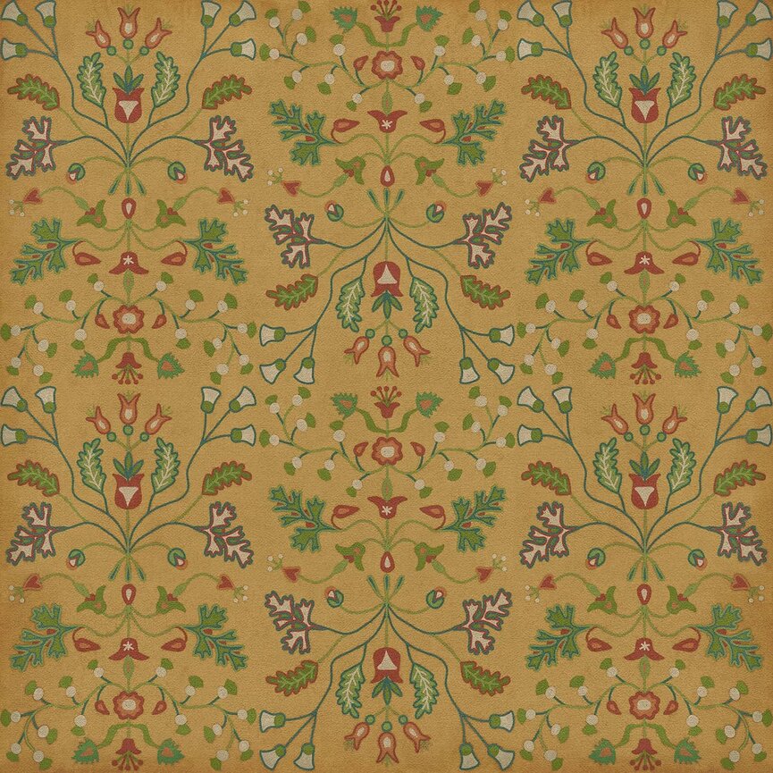 Williamsburg Vintage Vinyl Floor Cloth Franklin
