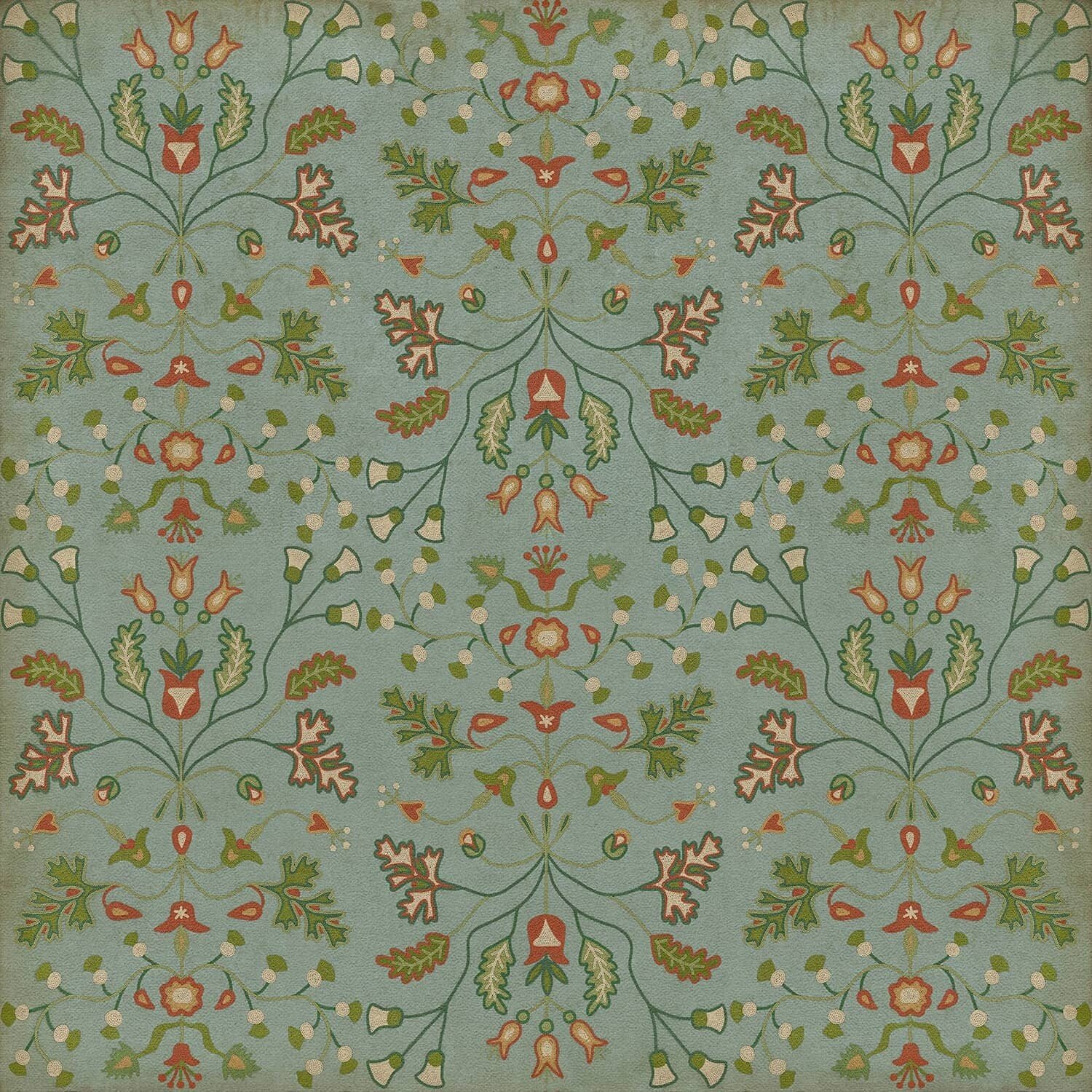 Williamsburg Franklin Vintage Vinyl Floor Cloth | Nana's Farmhouse ...
