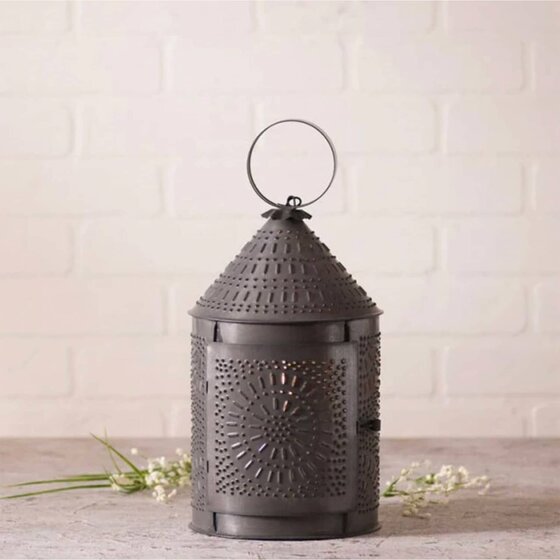 15" Fireside Lantern in Kettle Black