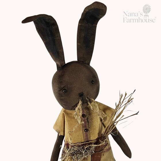 Theo Girl Bunny Doll with large Carrot