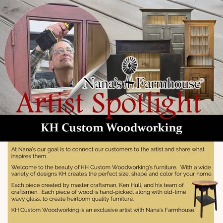 Farmhouse Hutch - Black Over Red