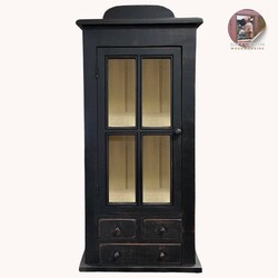 Colonial Wall Curio Cabinet