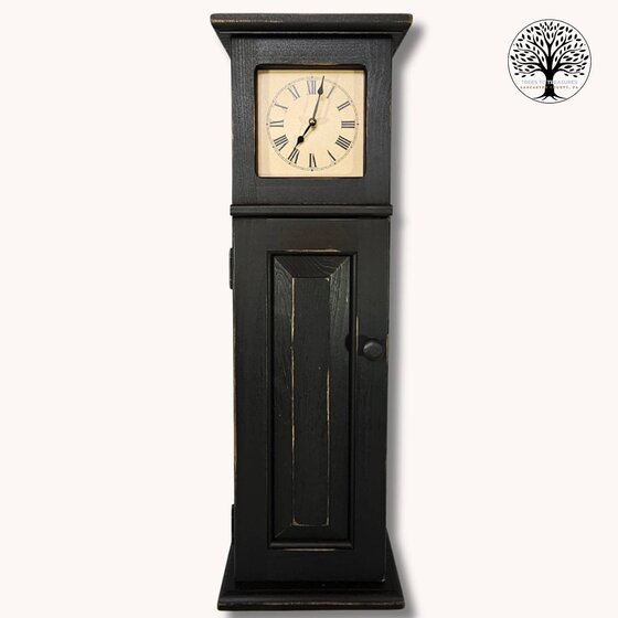 Tall Black Homestead Clock