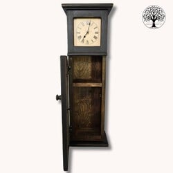 Tall Black Homestead Clock - 28" x 9" x 5"