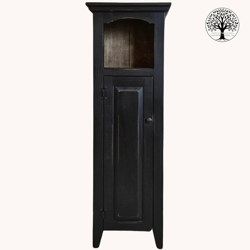 Tombstone Black Cabinet - 55" x 18.5"  x 13"