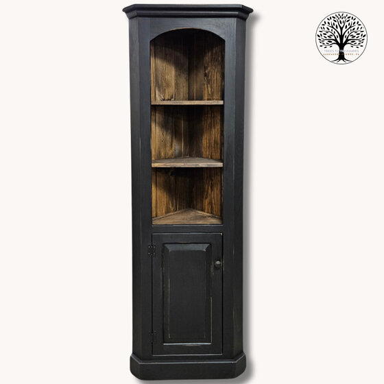 Black Corner Cabinet