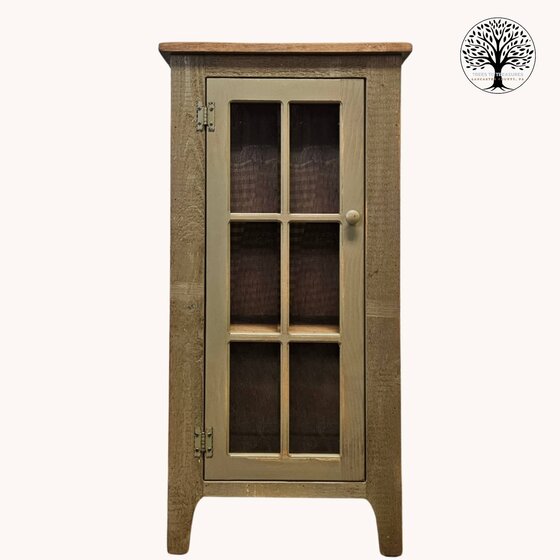 Rough Sawn Curio Cabinet