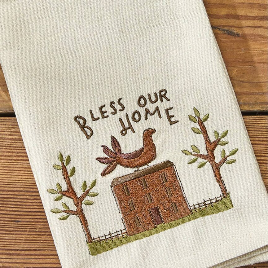 Bless Our Home Dishtowel - 18" x 28"