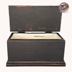Keepsake Box Black Over Red - 12" x 6 " x 6 "