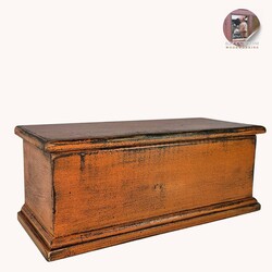Keepsake Box Pumpkin Over Black - 17" x 7" x  6.5"