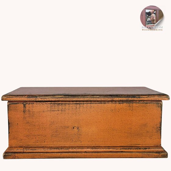Keepsake Box Pumpkin Over Black - Large