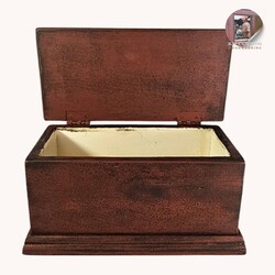 Keepsake Hinged Box Red Over Black - 12" x 6 " x 6 "