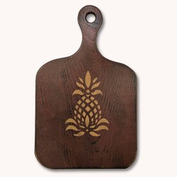 Candle Paddle with Pineapple Prim Red Large - 17.5" x 11"