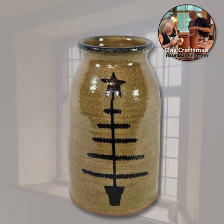 Feather Tree Canning Crock - Large