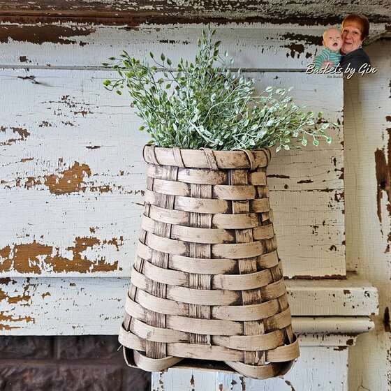 Wall Wide Bottom Basket - Prim White